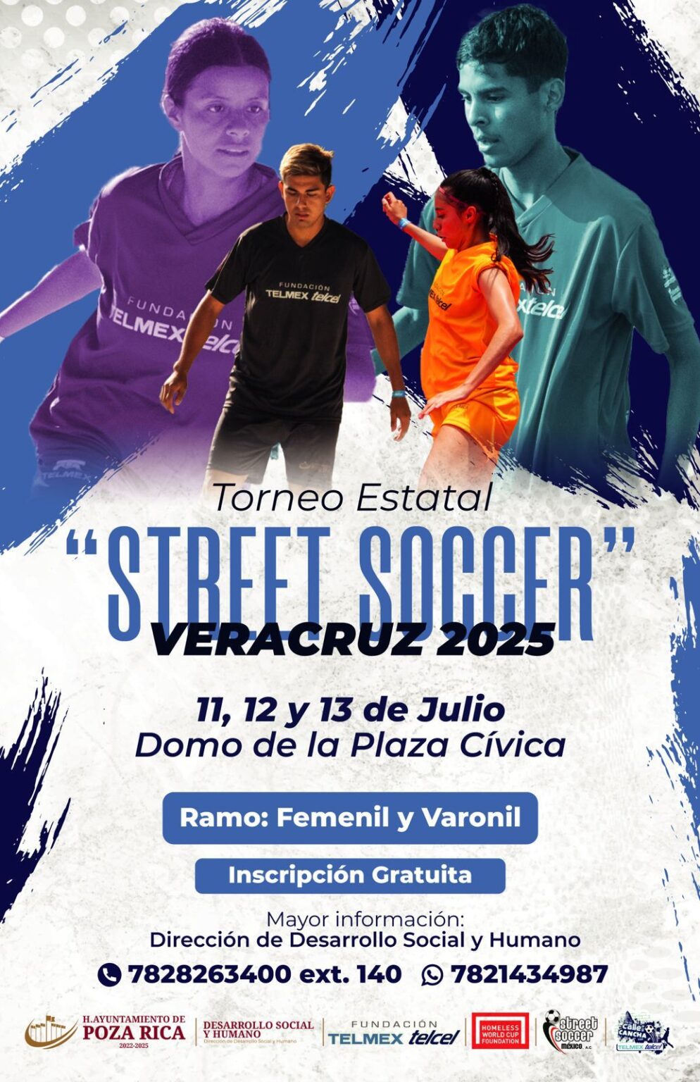 Poza Rica es sede por cuarto año del torneo estatal “De la calle a la cancha”